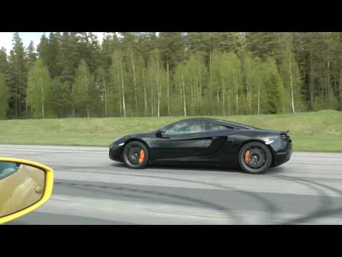 McLaren MP4-12C 620 HP (factory upgrade) vs Ferrari 458 Italia UNCUT