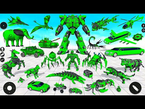 Animal Robot Transforming War in the City - Android Gameplay