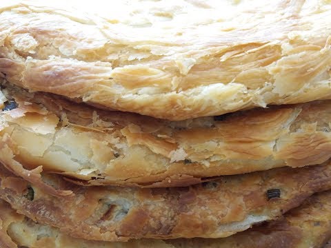 Famous tajik katlama in the oven with different fillings ! This is delicious!