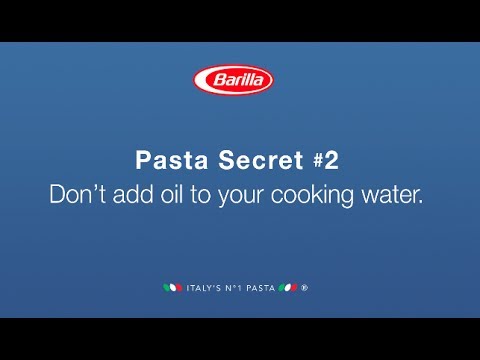 BARILLA SG - Don't add oil when cooking pasta