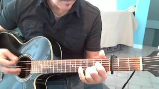 Pour un instant Harmonium, Leçon de guitare (Accord à l&#39;écran)