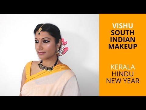 KERALA MAKEUP TUTORIAL FOR VISHU (NEW YEAR) | EASY SOUTH INDIAN MAKEUP | GET READY WITH ME Video