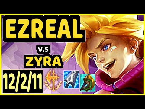 GREVTHAR (EZREAL) vs ZYRA - 12/2/11 KDA BOTTOM ADC GAMEPLAY - BR Ranked GRANDMASTER