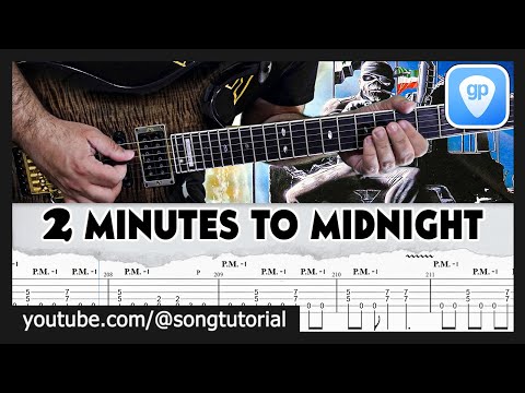 Iron Maiden | 2 Minutes to Midnight | TAB | Guitar Cover | Lesson