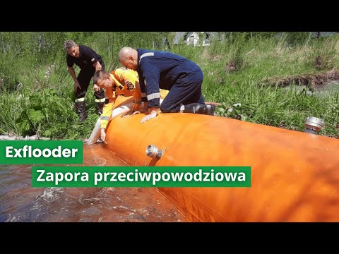 Mobilna zapora przeciwpowodziowa 5 m, ø 45 cm