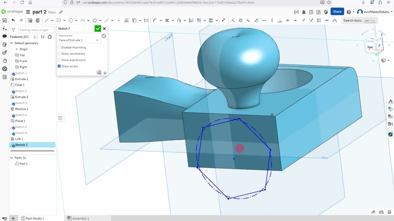 Onshape Tutorial for Absolute Beginners: Part 2
