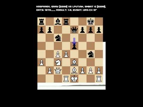 Kasparov Super Series - 1978- 15 years old - UdSSR Championchip game 14