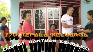 170 Kepala Keluarga Dapat Bantuan Sembako Peduli Corona #Jemaat GPM Labuang