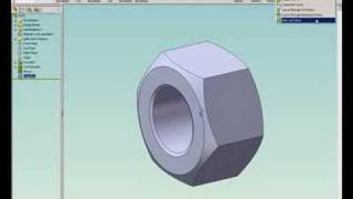 preview picture of video 'Re: SolidWorks Tutorial, How to Draw a Nut'
