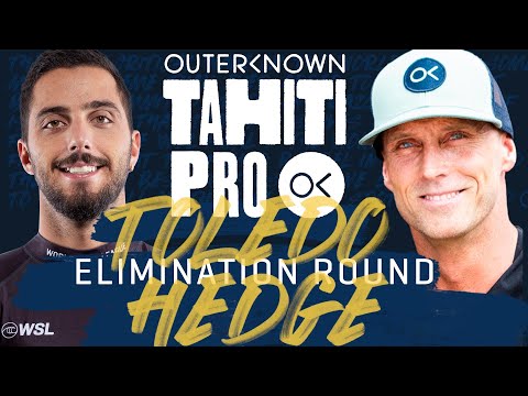 Filipe Toledo vs Nathan Hedge | Outerknown Tahiti Pro - Elimination Round Heat Replay