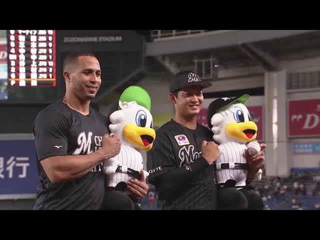 マリーンズ・マーティン選手・佐藤選手ヒーローインタビュー 9/3 M-L