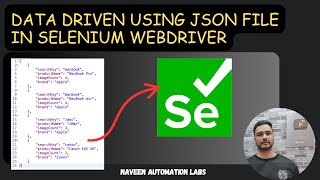 Data Driven Using JSON File in Selenium WebDriver || Get Data From JSON File - NO Apache POI API