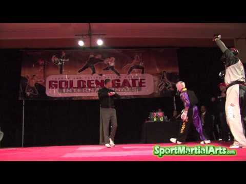 Justus Lawrence v Bryan Young - Men's Team Sparring - 2012 Golden Gate Internationals