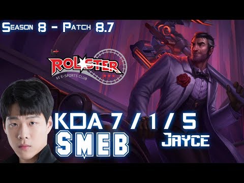 KT Smeb JAYCE vs YASUO Mid - Patch 8.7 KR Ranked