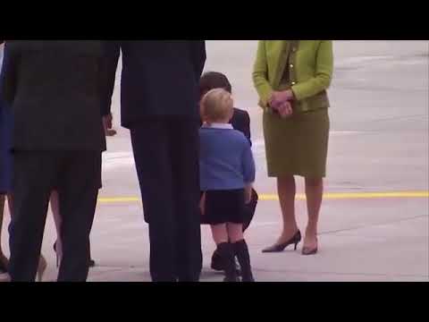Prince George refuses to give Justin Trudeau a high five