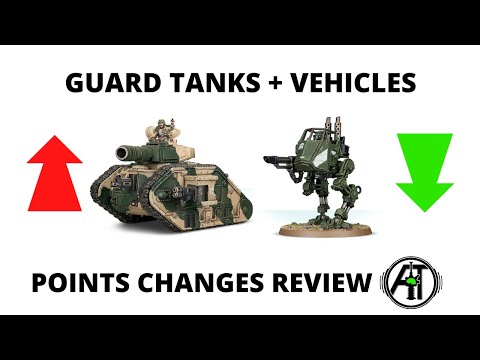 Imperial Guard Tanks + Vehicles - Chapter Approved 2020 Points Changes for Astra Militarum