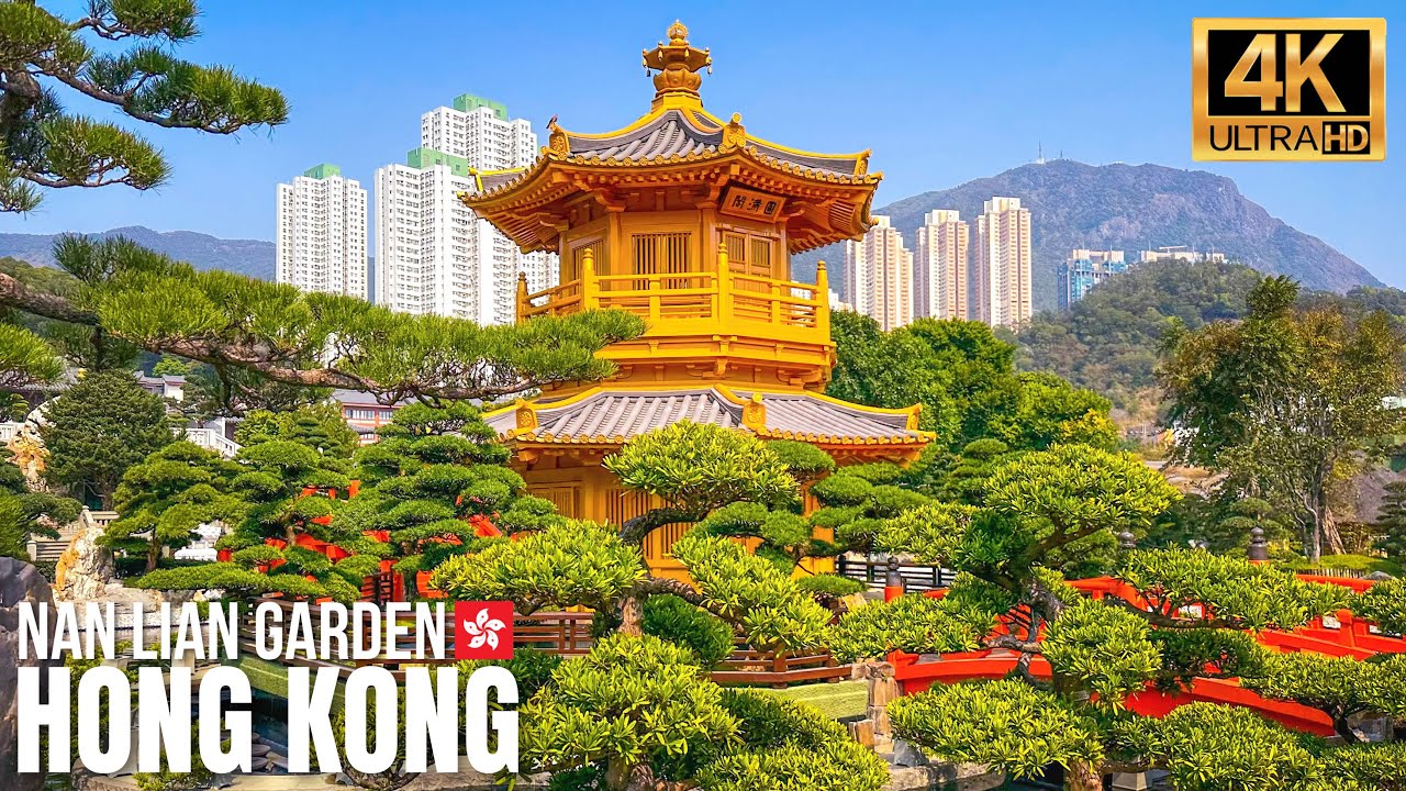 Explore Hong Kong’s serene Nan Lian Garden with its ponds and bonsai.