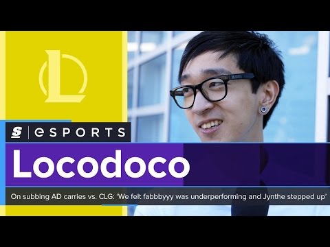 Locodoco on subbing AD carries vs. CLG: 'We felt fabbbyyy was underperforming and Jynthe stepped up'