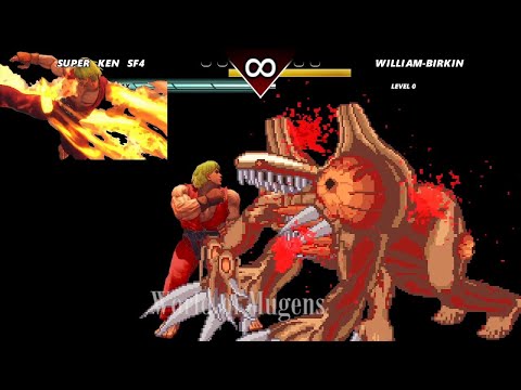 [Street Fighter Mugen] SuperKen Vs Wiilliam Birkin (Hard Mode) (Requested)