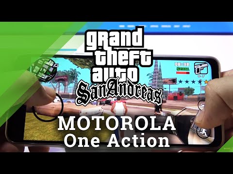 Grand Theft Auto Gameplay on Motorola One Action - GTA San Andreas Performance Checkup