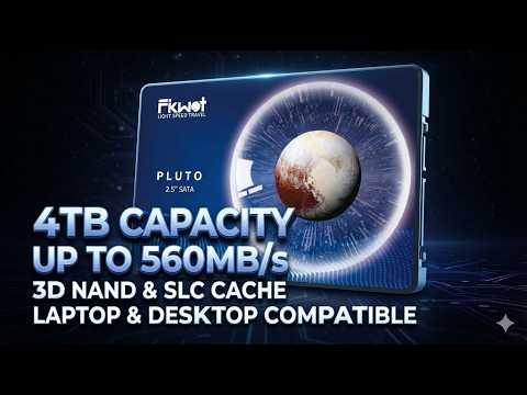Fikwot FX815 1TB SSD, 2.5" SATA SSD, Internal Solid State Drive, Up to 560MB/s, 3D NAND SLC Cashe, Compatible with Laptop & PC Desktop video review thumbnail