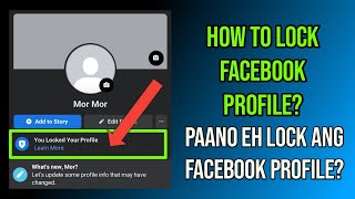 How to Lock Facebook Profile? Easy! | Paano eh Lock Ang Facebook Profile?