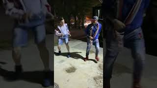 Vanilla Ice teaching actor playing younger version of himself how to dance to Ice Ice Baby