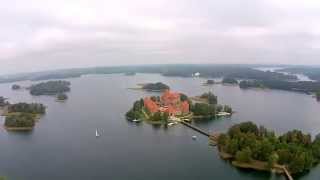 preview picture of video 'Flight above Trakai with DJI Phantom drone'
