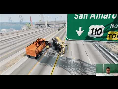 High speed truck crash #66 #beamng #drive #crashtest #car #crash