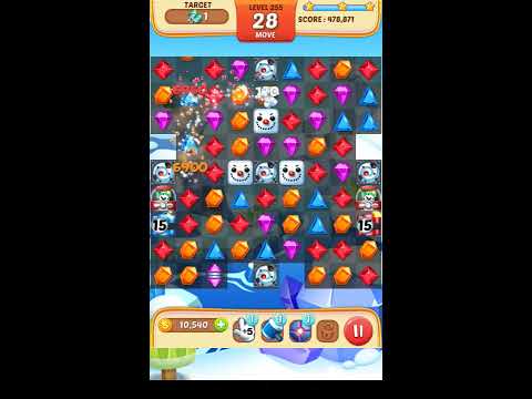 Jewel Match King Level 255 - Walkthrough ( No Booster )