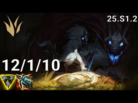 Kindred Jungle vs Jarvan IV - EUW Master | Patch 25.S1.2