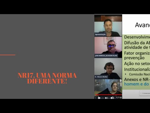 Ora, pílulas! NR17, uma norma diferente!