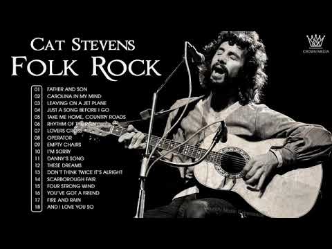 Cat Stevens, Jim Croce, John Denver, Don Mclean - Classic Folk Rock & Country Songs Best Collection