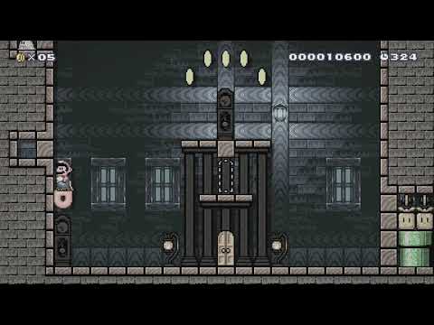 [SDW2] 4-4 Pitfall Purgatory by gmaas - Super Mario Maker 2 - No Commentary 1bw