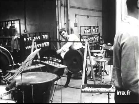 Les Percussions de Strasbourg - en répétition 1965 - Vido Inafr