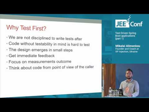 Test Driven Spring Boot applications, part 1 (Mikalai Alimenkou, Founder and Coach at XP Injection)
