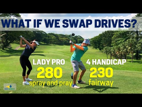 Drive Swap with Lady Tour Pro Genevieve Ling - 230 v 280 off the tee