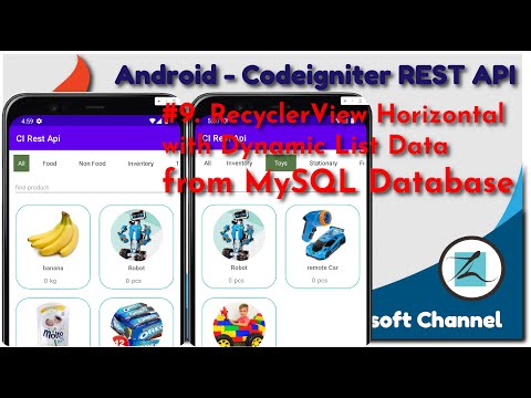 #9. Android REST API -  RecyclerView Horizontal with Dynamic List Data from MySQL DB Server