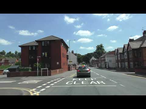 Driving On Deansway, College Street, Sidbury & London Road, Worcester, Worcestershire, England