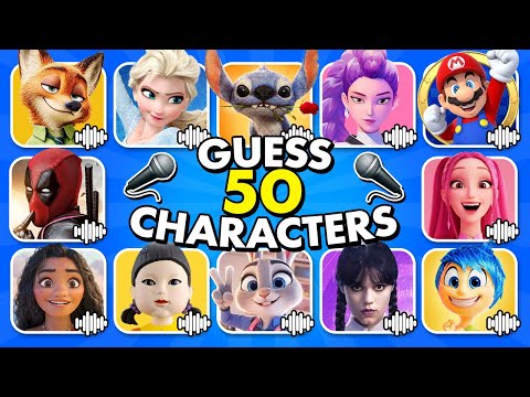 🔊 Guess 50 Movie Characters by their VOICE + SONG 😍⁉️