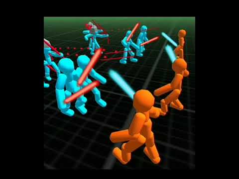 Stickman simulator battle of warriors neon soundtrack