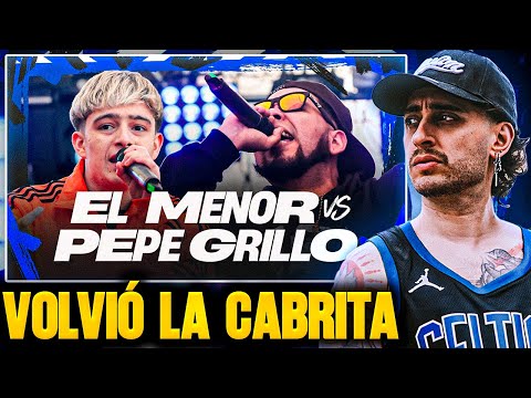 LA CABRITA IS BACK 🐐 BLON reacciona a EL MENOR vs PEPE GRILLO 🇨🇱