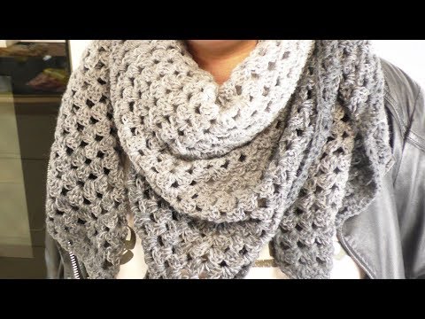 Crochet XXL scarf | Super beautiful scarf from one ball of wool | Rico Design wool degrade