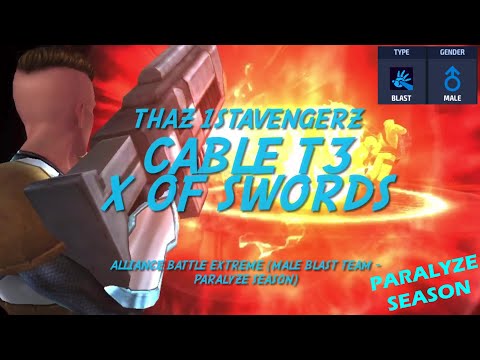 [New ABX] Cable T3 - X of swords CTPR 9.5m + Male Blast Team (Paralyze Season) "Hell mode"
