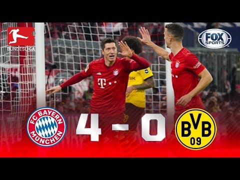 ATROPELO NA BUNDESLIGA! BAYERN APLICA GOLEADA IMPIEDOSA NO DORTMUND POR 4 A 0!