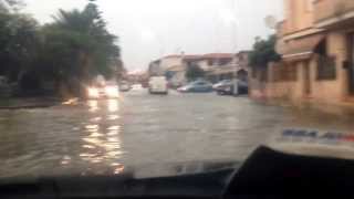 preview picture of video 'Alluvione SESTU (31 agosto 2013) via monserrato'