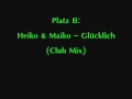 TECHNO Platz 6: Heiko & Maiko - Glücklich (Club ...