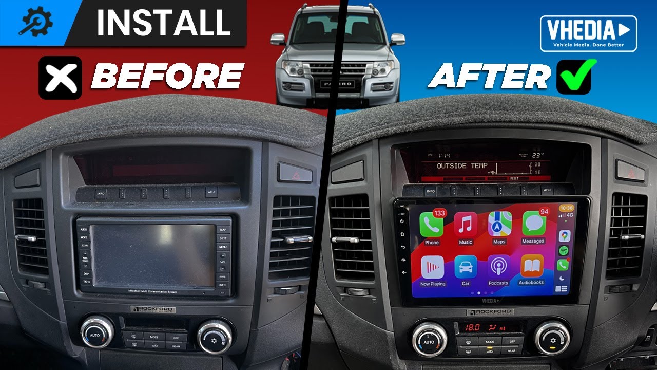 Mitsubishi Pajero Head Unit Installation 2006 2014 NS, NT, NW