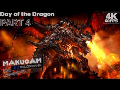 Warcraft 3 Custom Campaign Day of the Dragon Part 4 (Hard) - Gameplay Walkthrough [4K 60FPS]