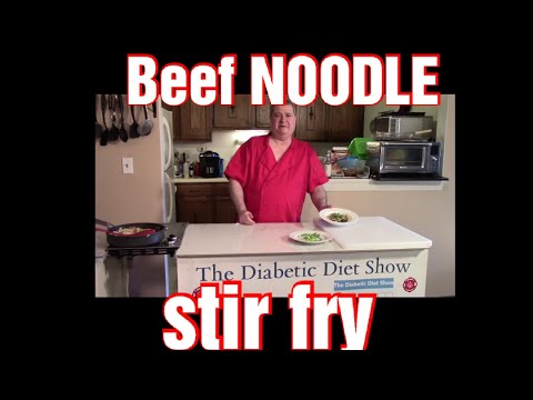 Beef Noodle Stir Fry with Bell Pepper & Bok Choy 308